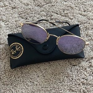 Ray-Ban sunglasses round flat lenses